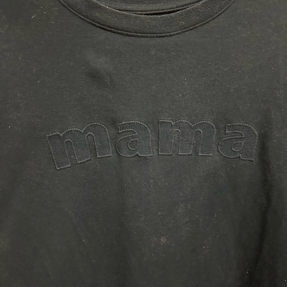 Embroidered Mama Isabel Maternity Women’s Dark Green Pullover size small - Picture 2 of 5